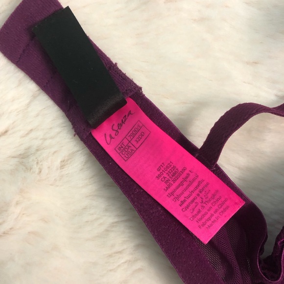 Lasenza Dark Purple Lace Push Up Bra 32DD - Picture 2 of 2
